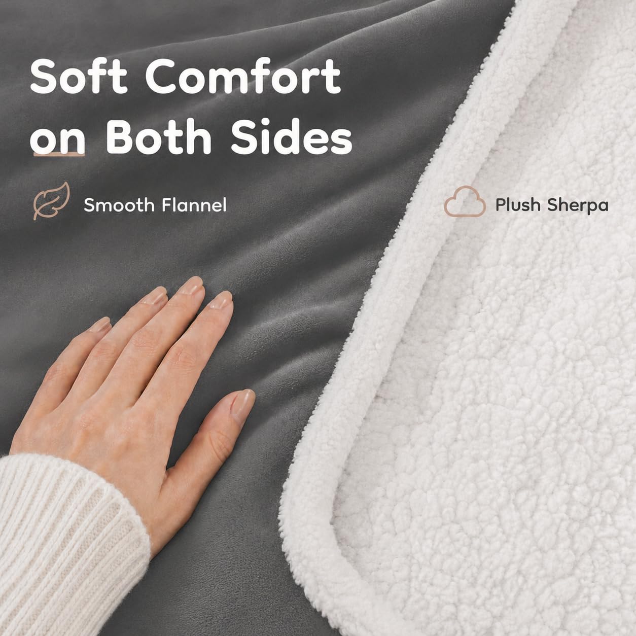 LaffyLo plaid sur lit twin démontrant couverture complète et confort