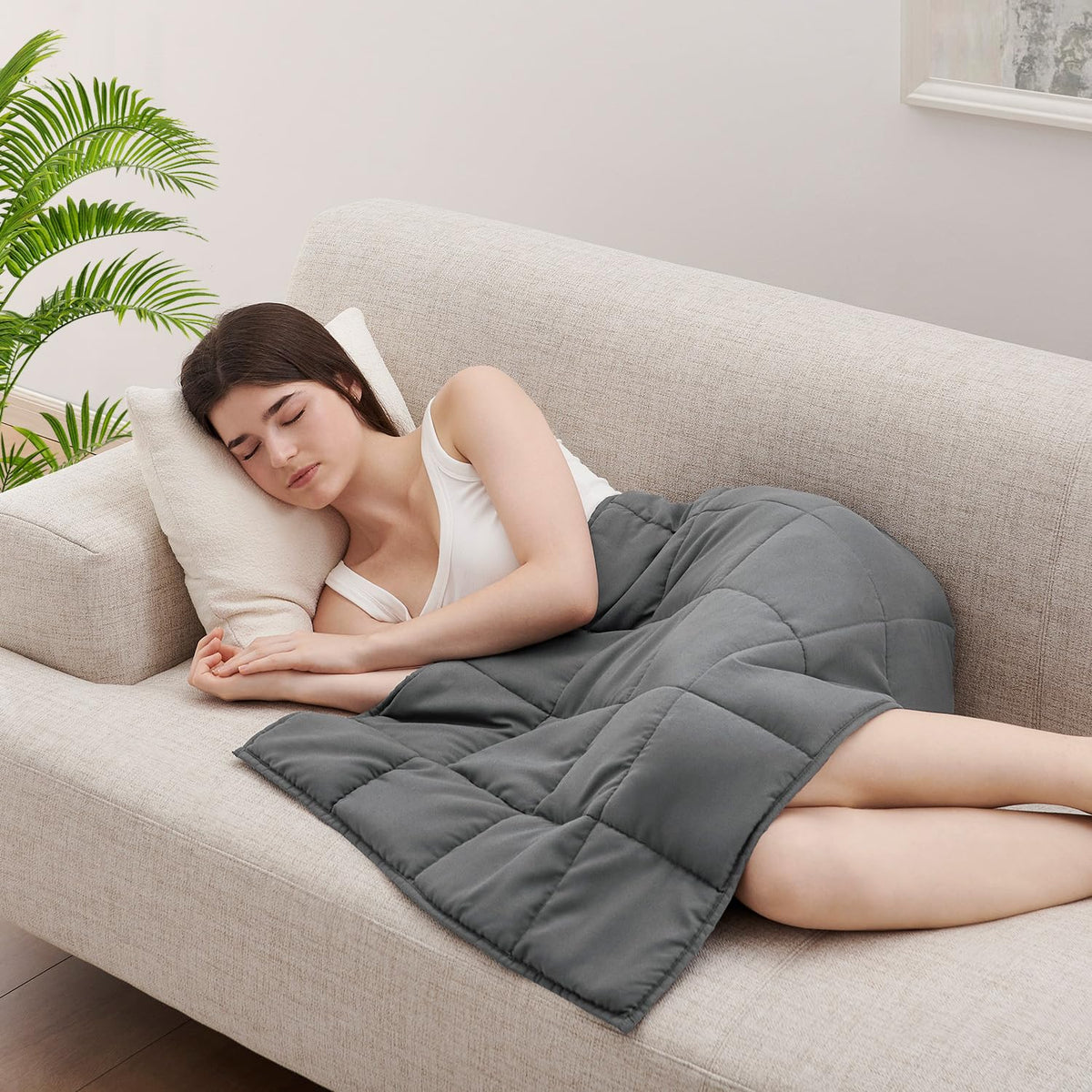 L'AGRATY couverture lestée vue entière portable et compacte