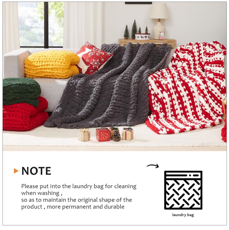 L'AGRATY plaid emballé comme cadeau, parfait pour offrir