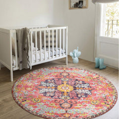 Lahome tapis en situation dans une chambre apportant chaleur décorative