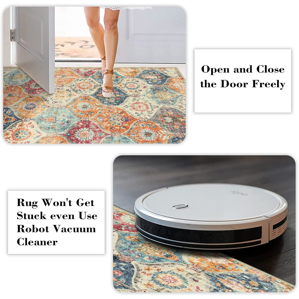 Lahome tapis installé dans une entrée, harmonise petit espace
