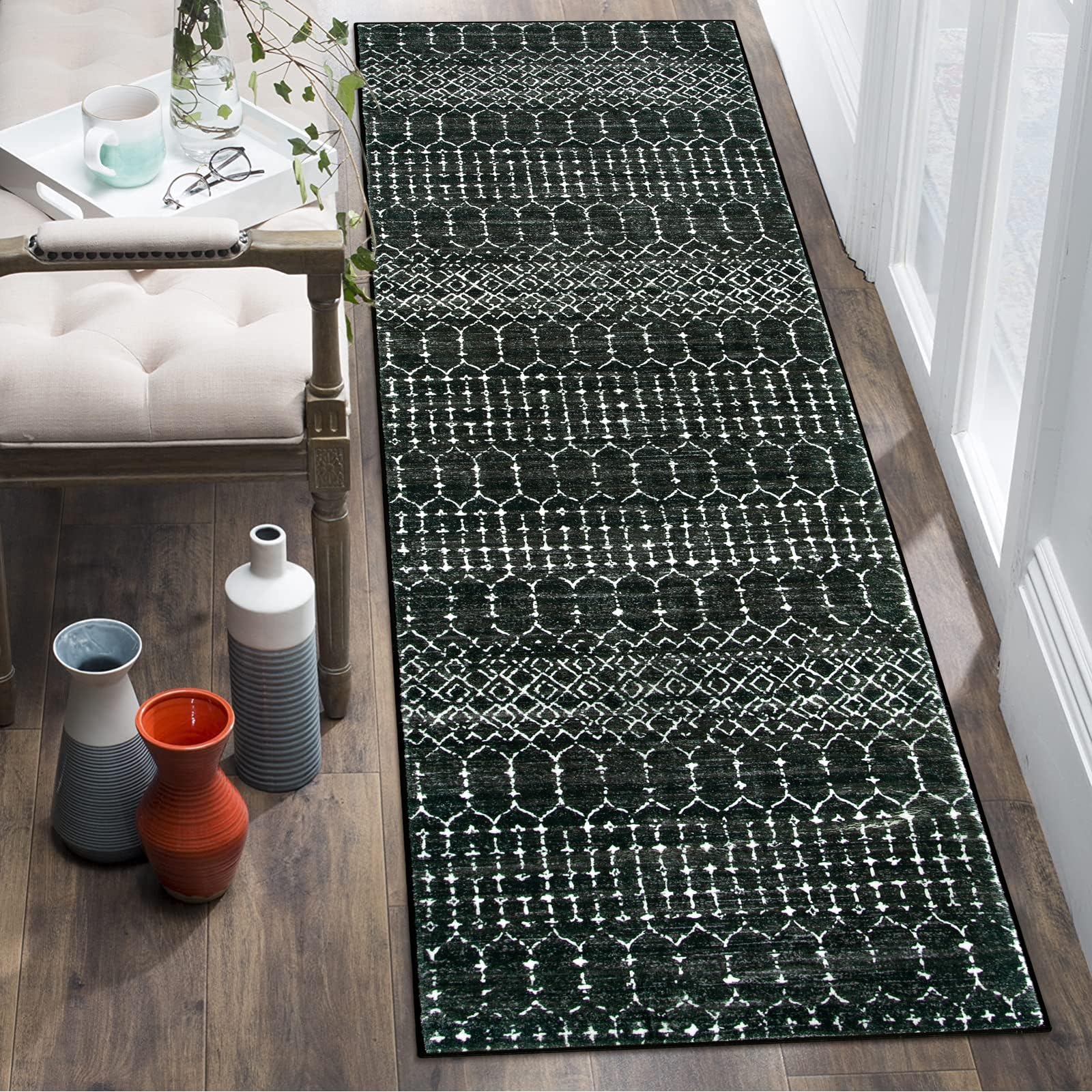 Lahome tapis roulé prêt à poser, facile à transporter et ranger