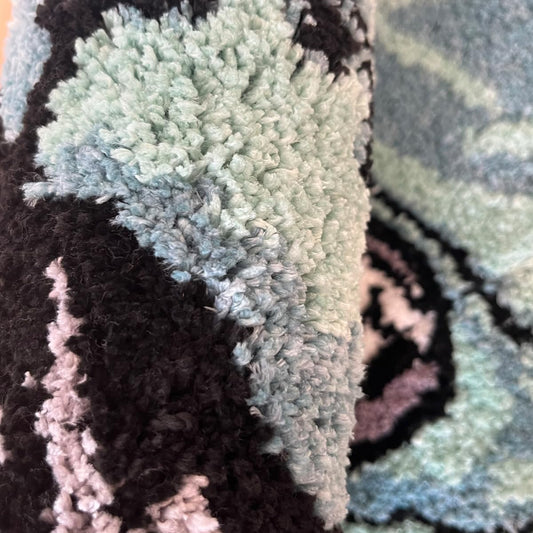 LAKEA gros plan texture flocking douce pour confort et chaleur