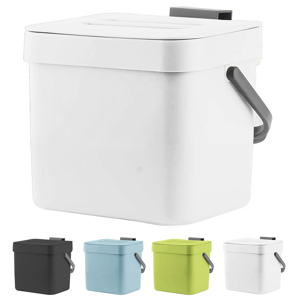 LALASTAR poubelle face avant montrant design compact et couvercle hermétique