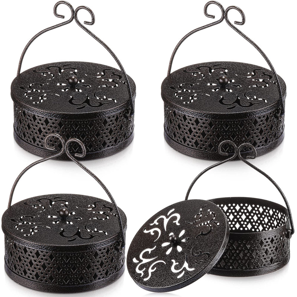 Lallisa porte-encens ensemble bronze vu de face, design solide et déco
