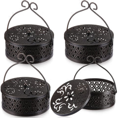 Lallisa porte-encens ensemble bronze vu de face, design solide et déco
