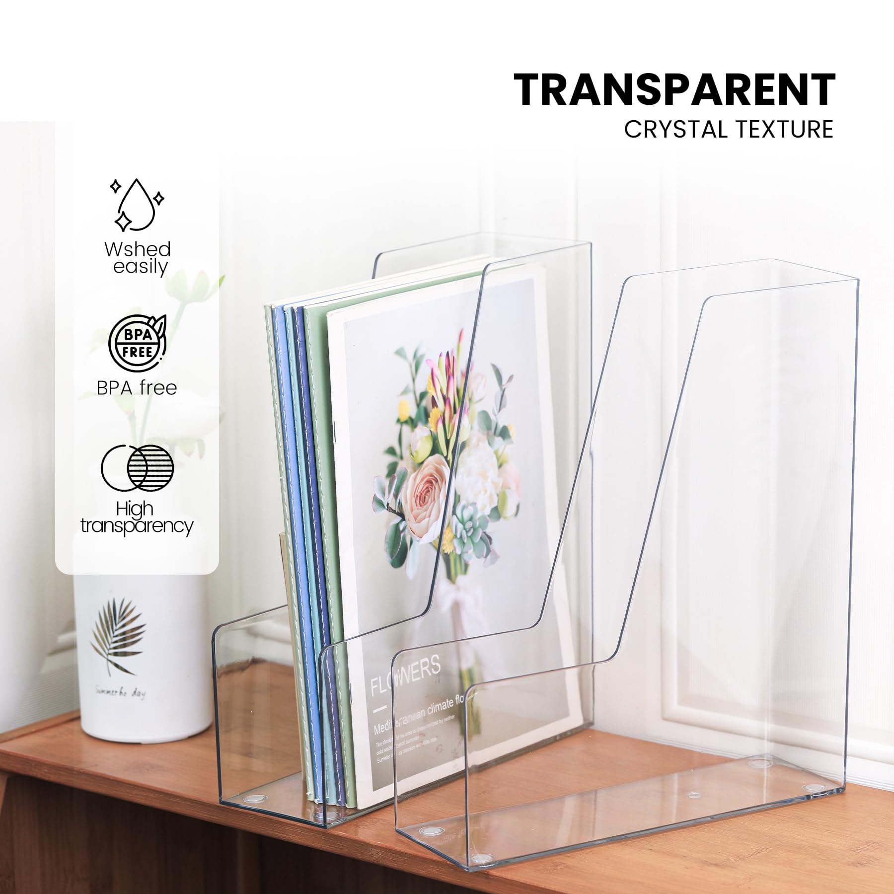 LALOBLUE rangement de magazines et classeurs, optimise tri et visibilité