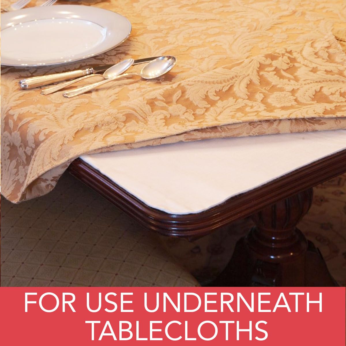 LAMINET dos en flanelle doux, adhérence et protection de la table