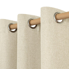 LAMIT rideau beige face avant, look naturel et élégant