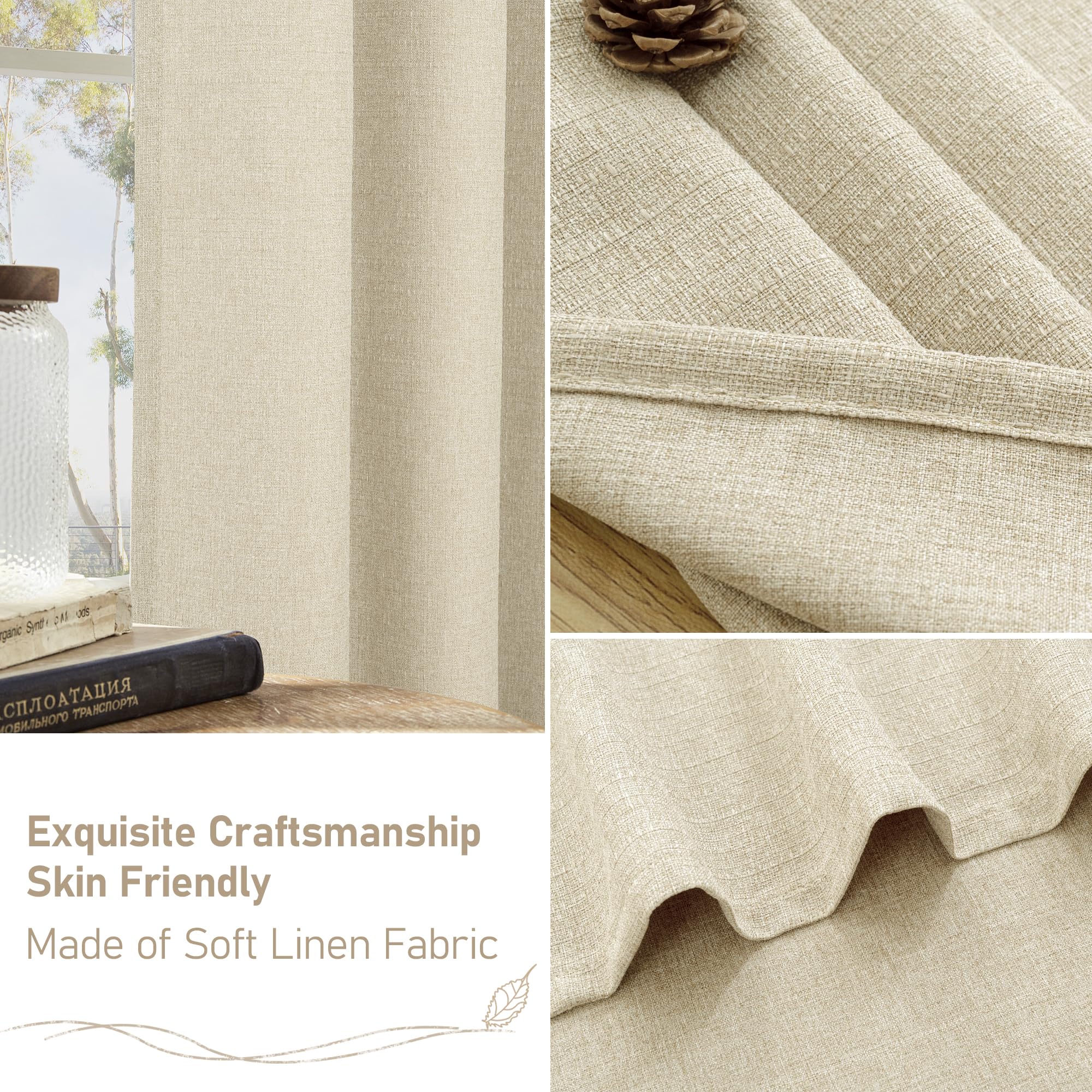 LAMIT zoom texture lin, sensation douce et toucher naturel