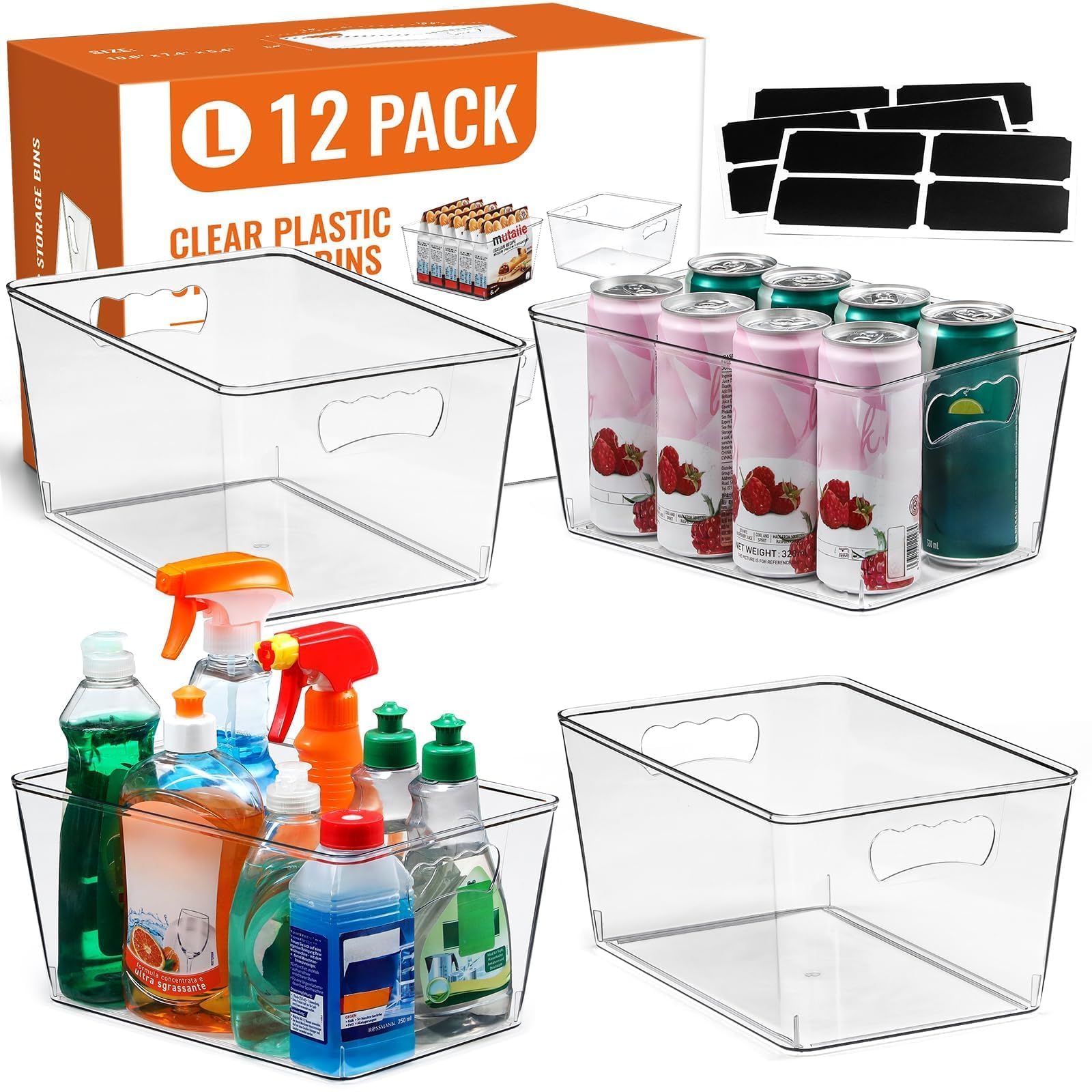 LANDNEOO face avant du bac transparent montrant rangement clair