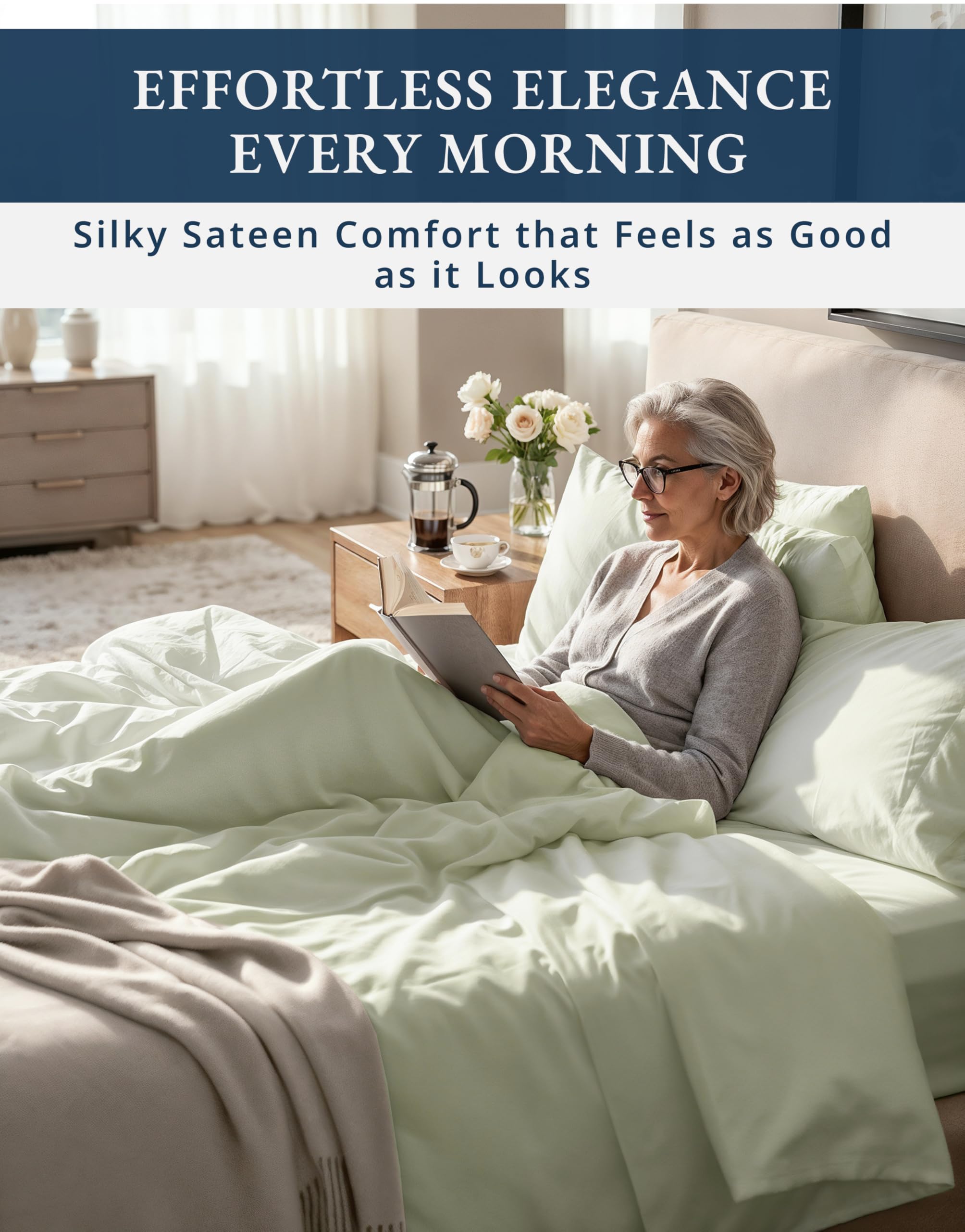 Lane Linen parure Mineral dans une chambre élégante pour atmosphère apaisante