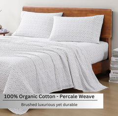 LANE LINEN gros plan percale montrant tissage respirant et douceur