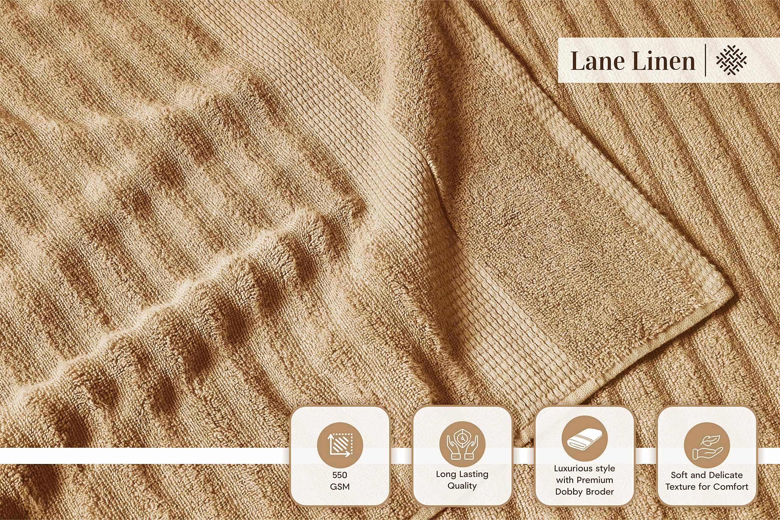 LANE LINEN comparaison taille avec main pour évaluer dimensions