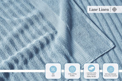 LANE LINEN gros plan sur la texture en coton ring-spun, met en avant douceur durable