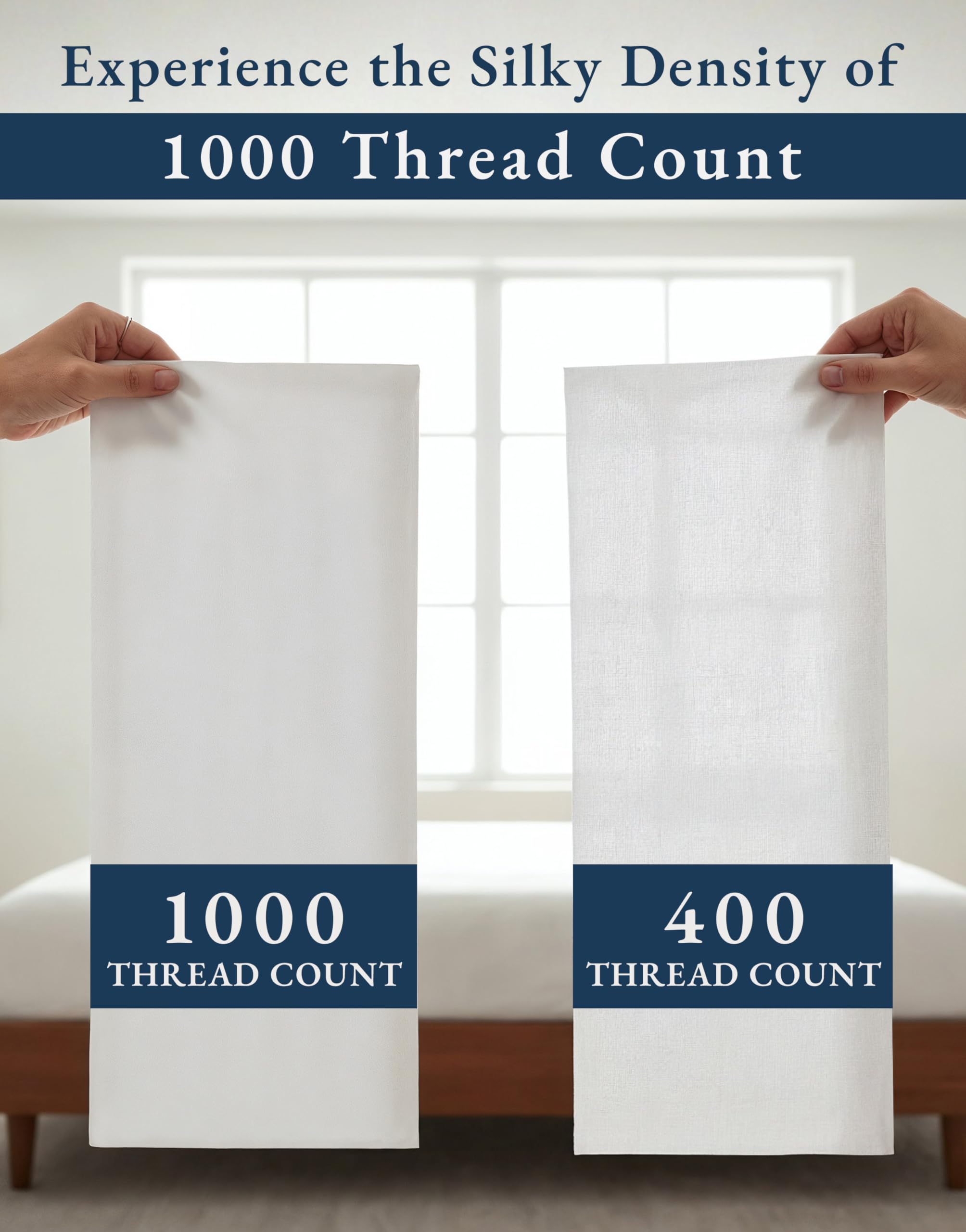 LANE LINEN drap plat posé sur lit soulignant beau tombé et finition élégante
