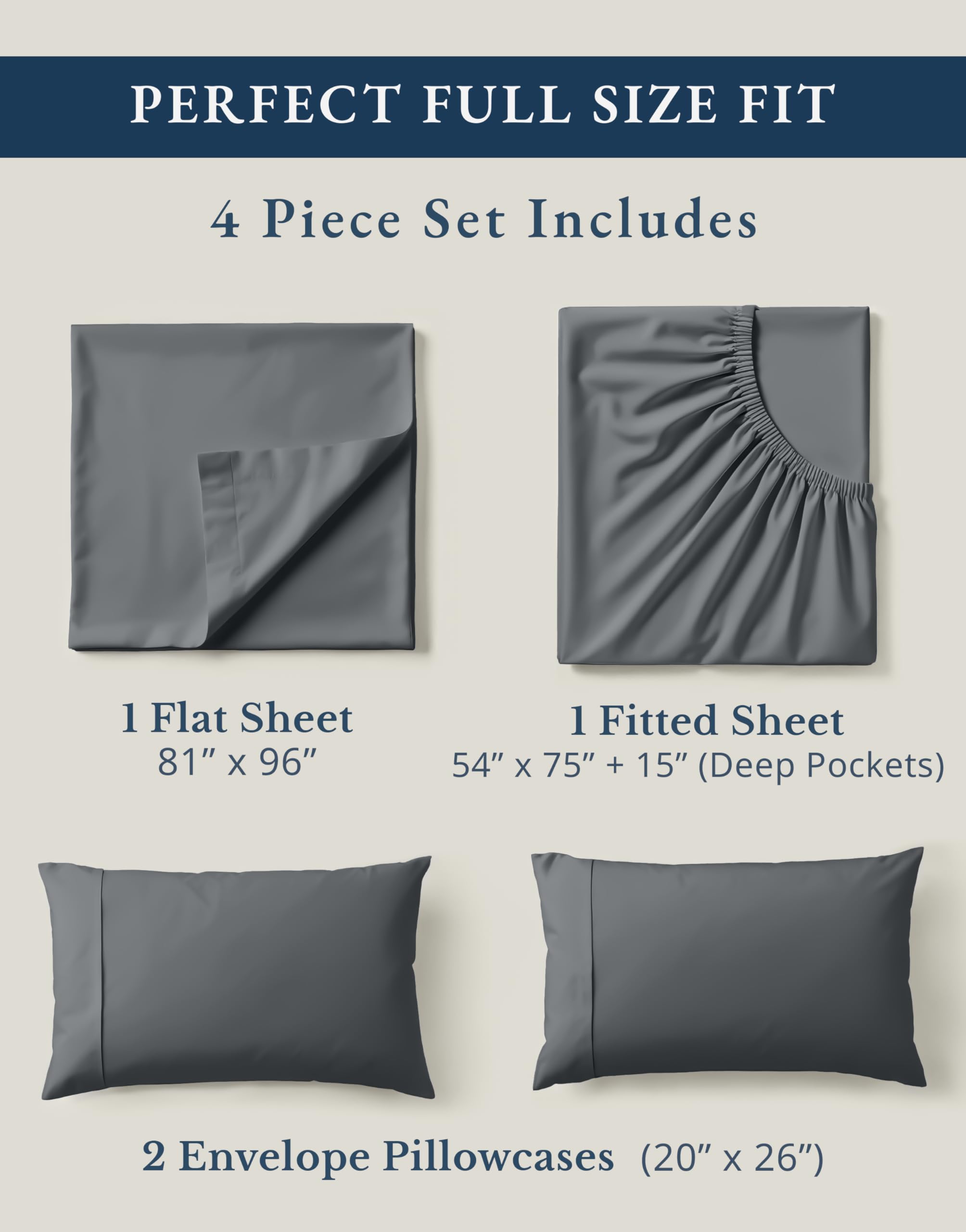 LANE LINEN drap plat retombant sur le lit, aspect hôtelier et élégant