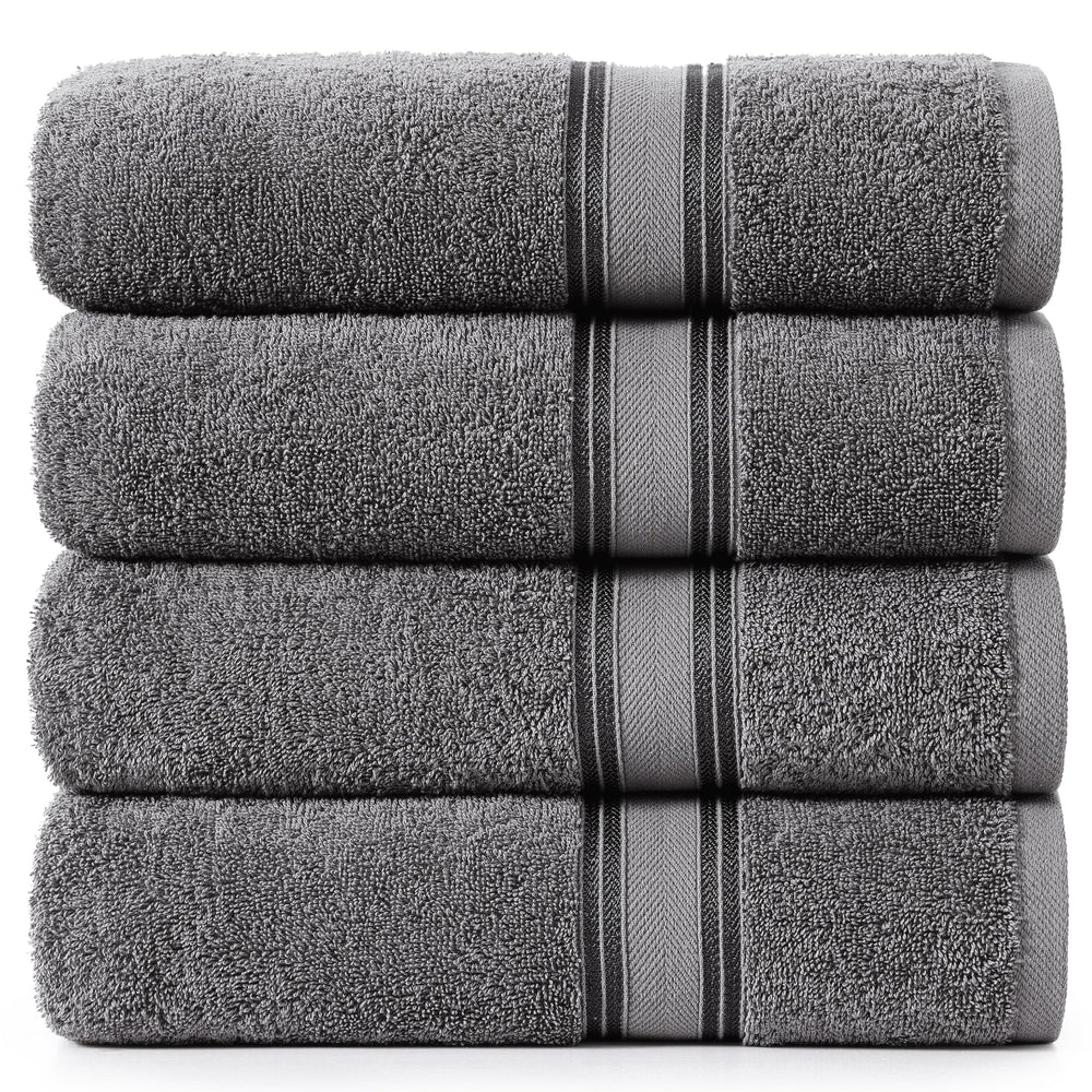 LANE LINEN emballage avant montrant le lot de 4 en gris froid, qualité durable