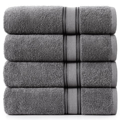 LANE LINEN emballage avant montrant le lot de 4 en gris froid, qualité durable