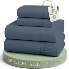 LANE LINEN emballage de l'ensemble Estate Blue, présentation soignée et réutilisable