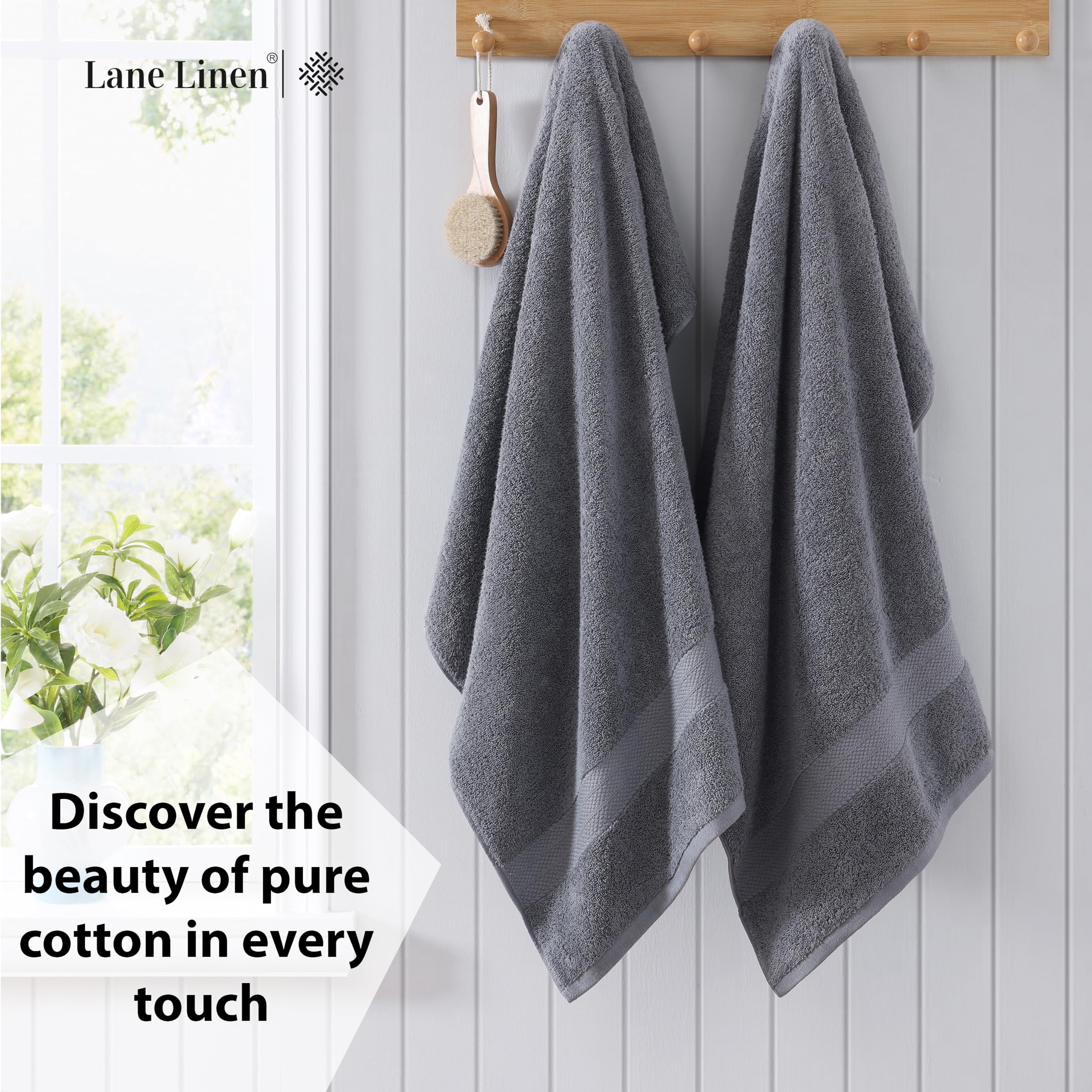 LANE LINEN gros plan sur tissage en boucles montrant absorption supérieure