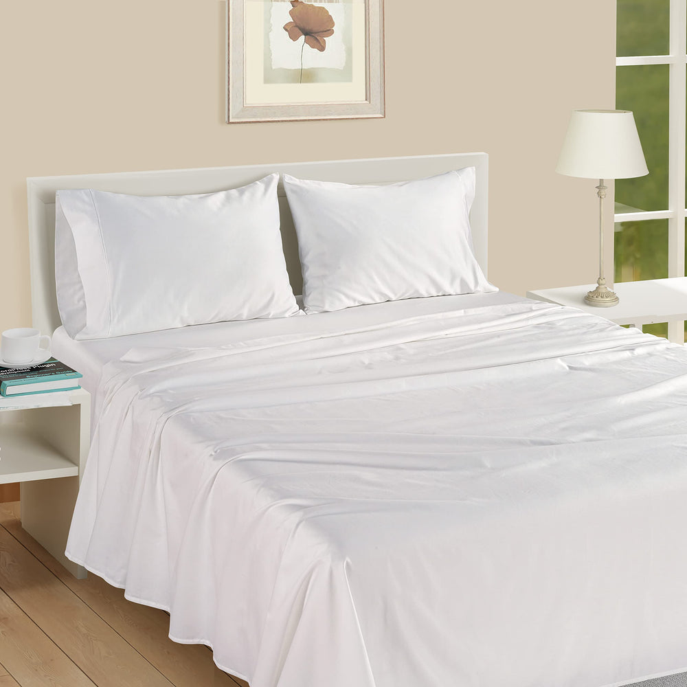 LANE LINEN housse en situation sur lit complet, confort visuel immédiat