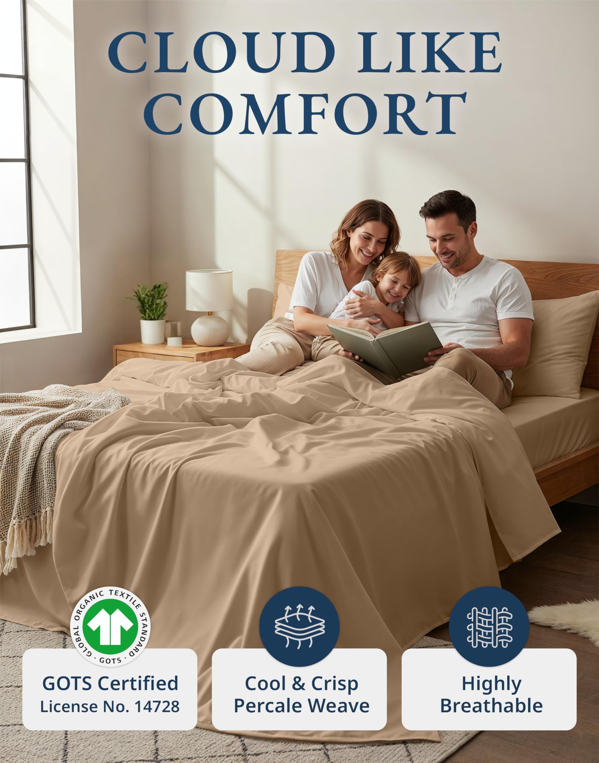 LANE LINEN jeu de draps plié vue frontale qualité hôtel