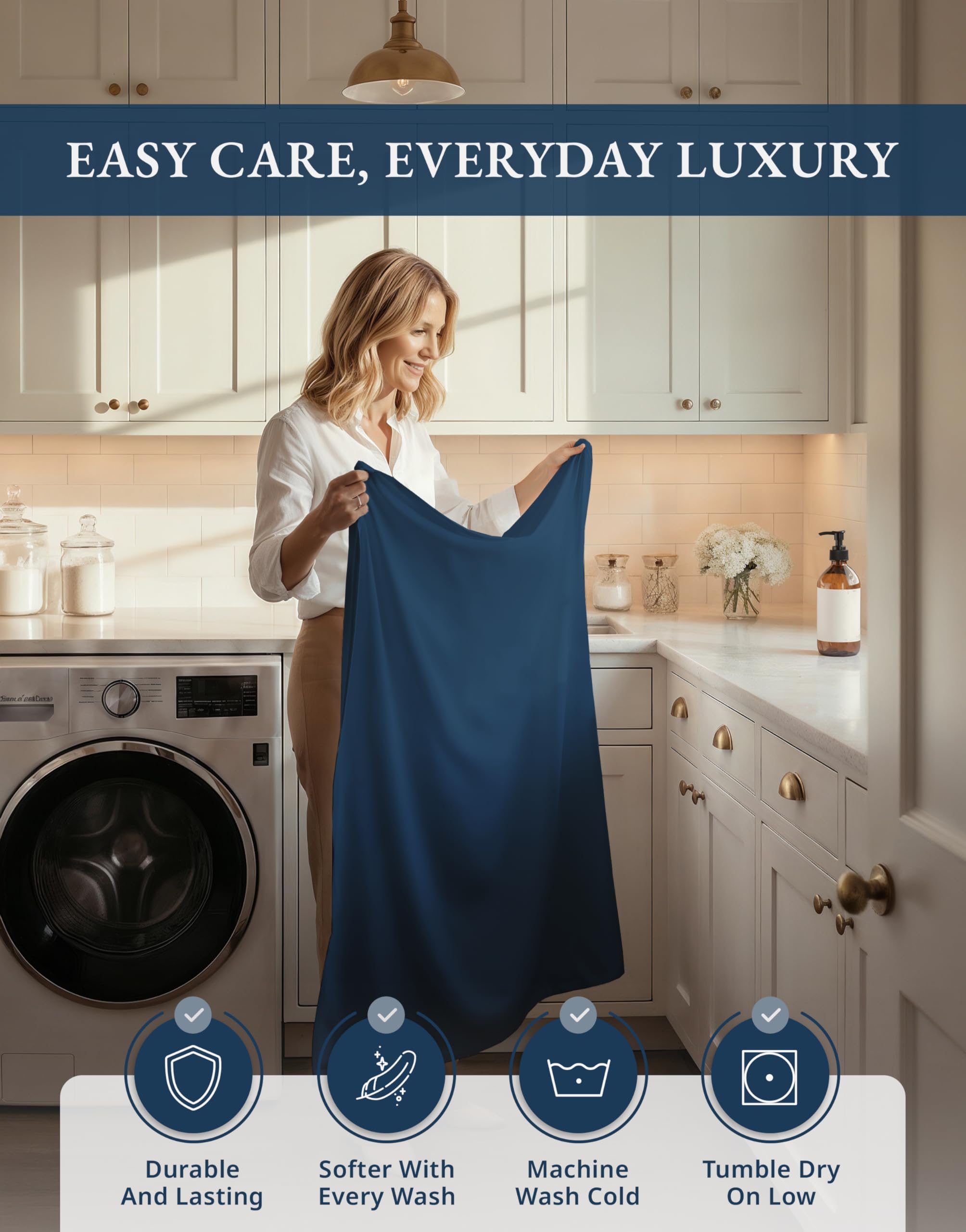 LANE LINEN comparaison d'échelle avec matelas indiquant compatibilité jusqu'à 16 pouces