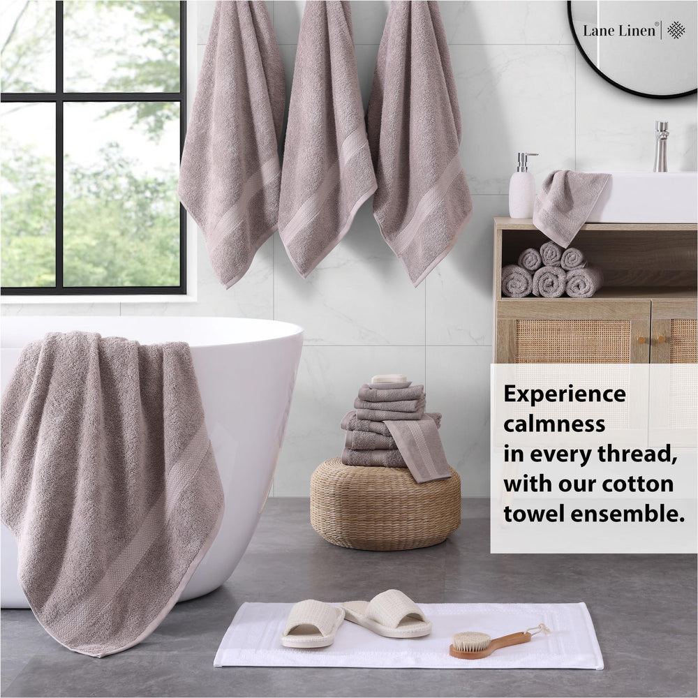 LANE LINEN serviette de bain déployée pour visualiser la taille réelle