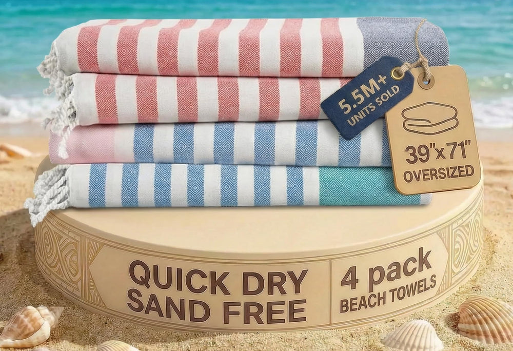 LANE LINEN vue avant du pack de serviettes, grand format pratique