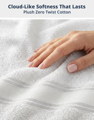 LANE LINEN serviette de mains blanche posée prêt à l'usage pour séchage rapide