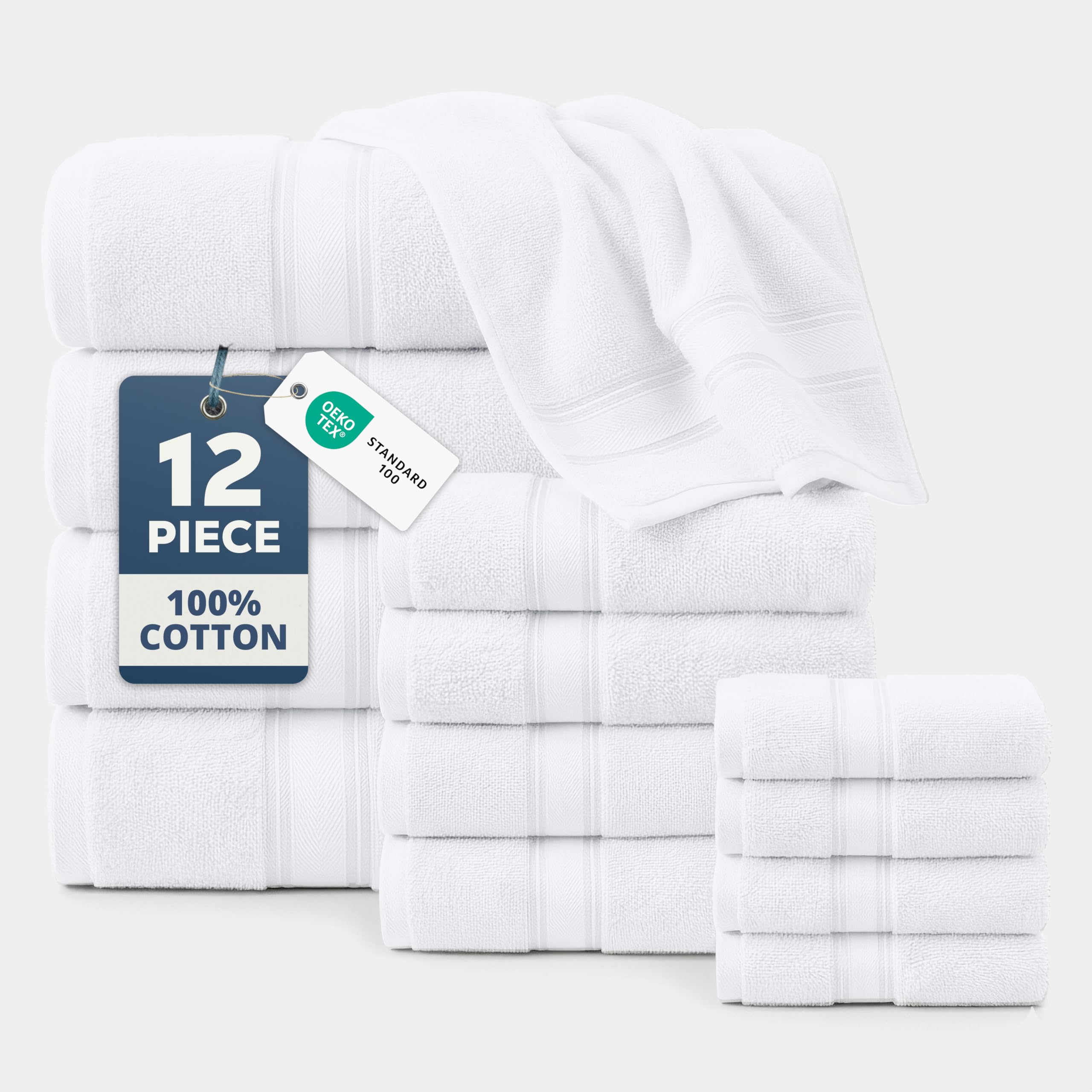 LANE LINEN emballage compressé blanc économise espace et CO₂