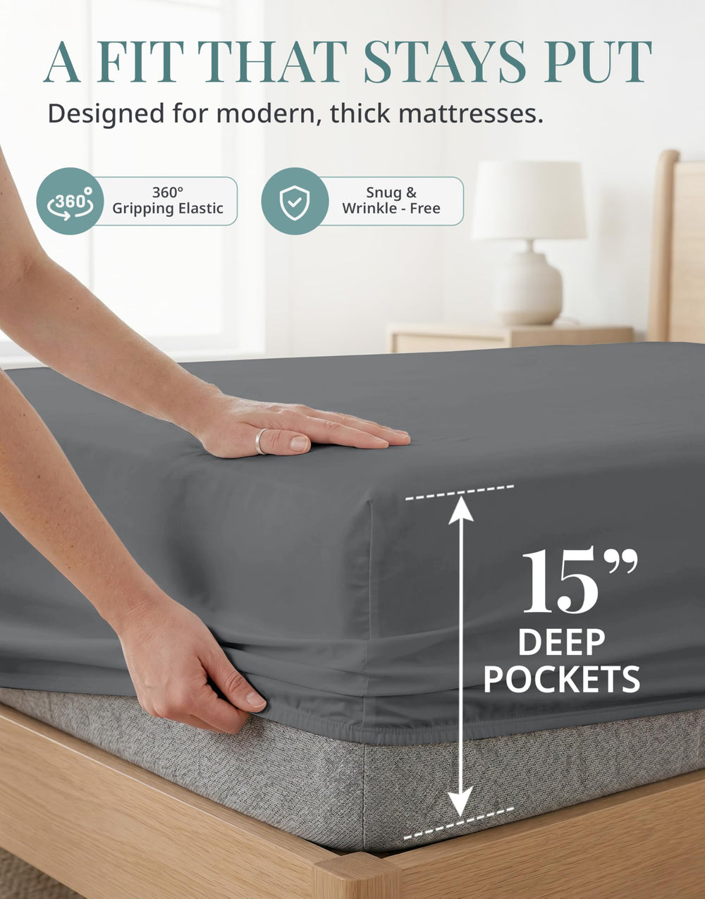 LANE LINEN taie d'oreiller 20x26 visage lisse confort pour dormir