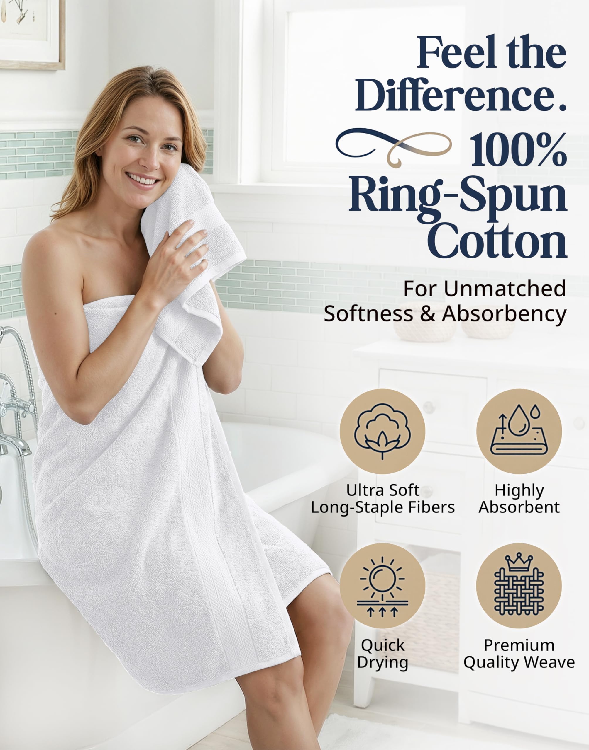 LANE LINEN gros plan texture coton montrant douceur
