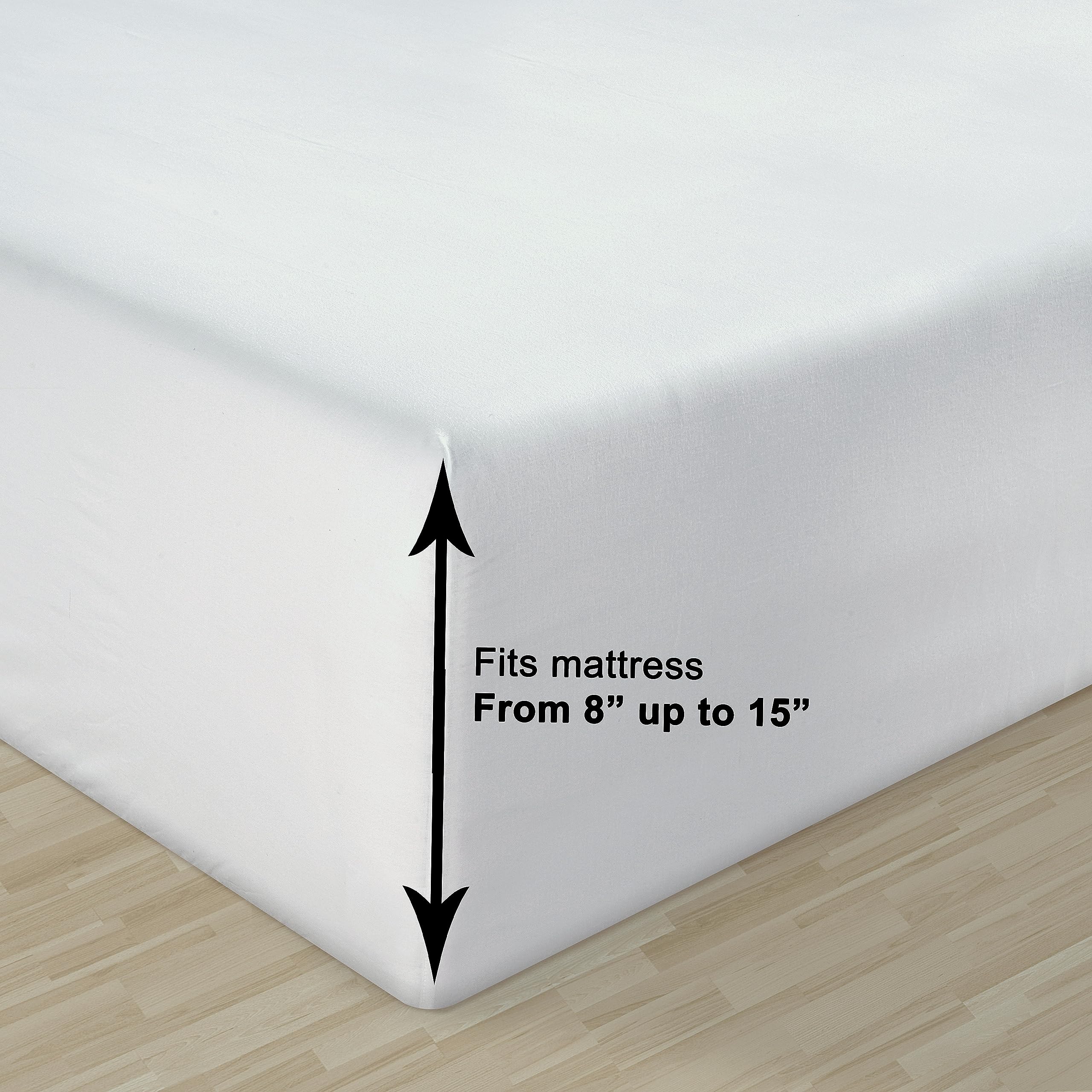 LANE LINEN draps Twin XL sur lit ajustable démontrant maintien pendant mouvement