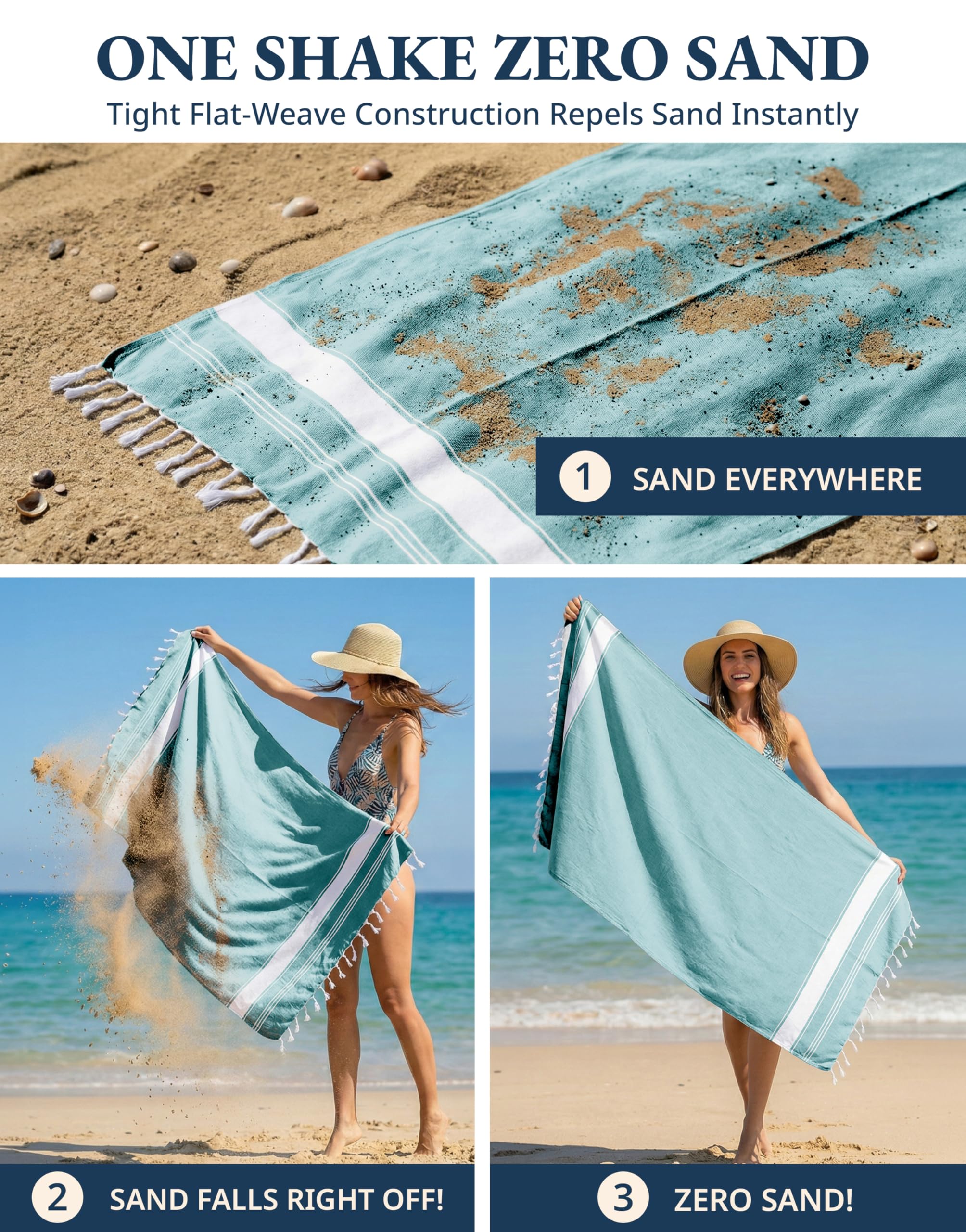 LANE LINEN serviette sur plage personne allongée offrant espace et confort