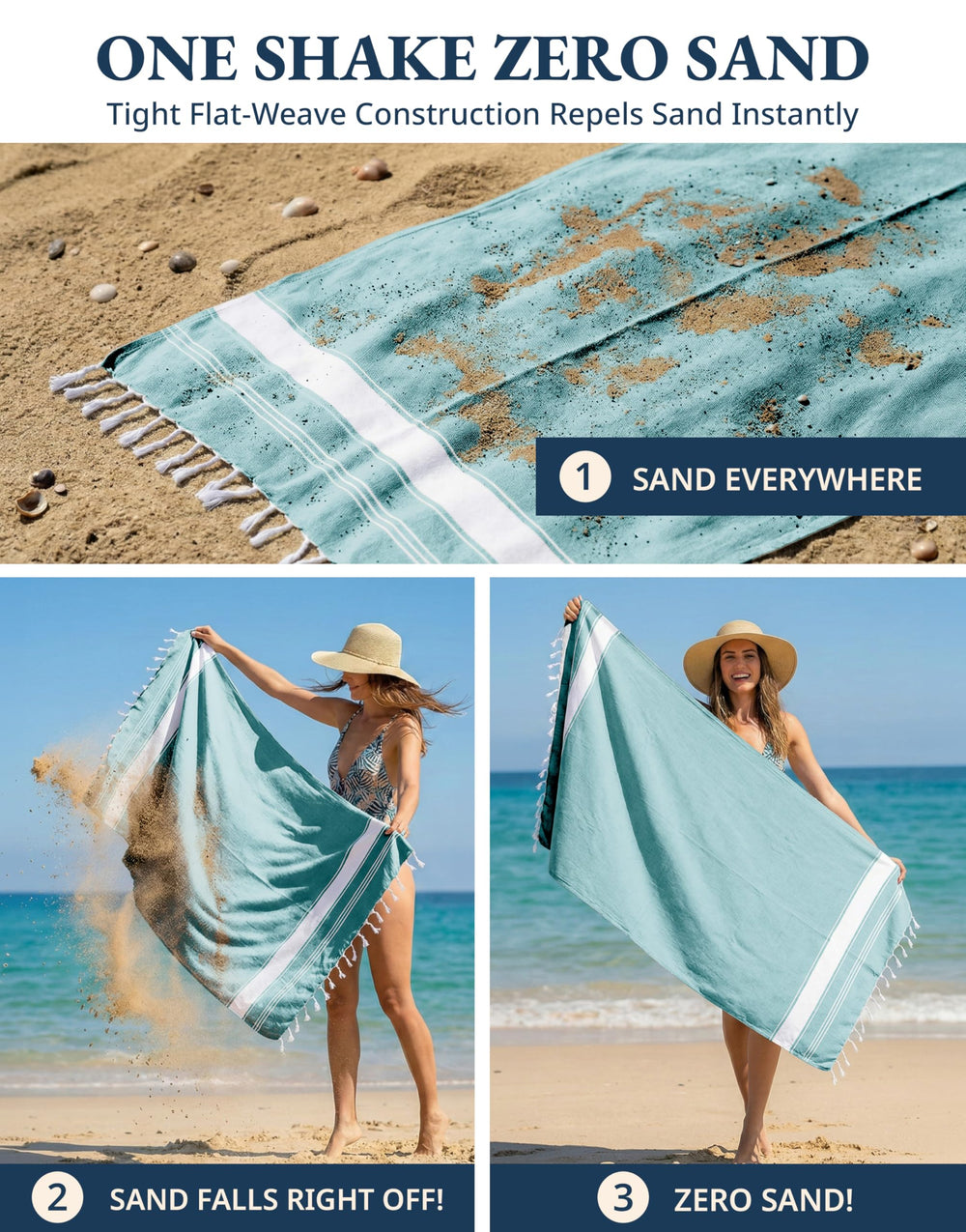 LANE LINEN serviette sur plage personne allongée offrant espace et confort