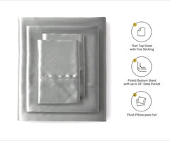 Lanest Housing gros plan du tissu satin lisse, sensation de fraîcheur et douceur