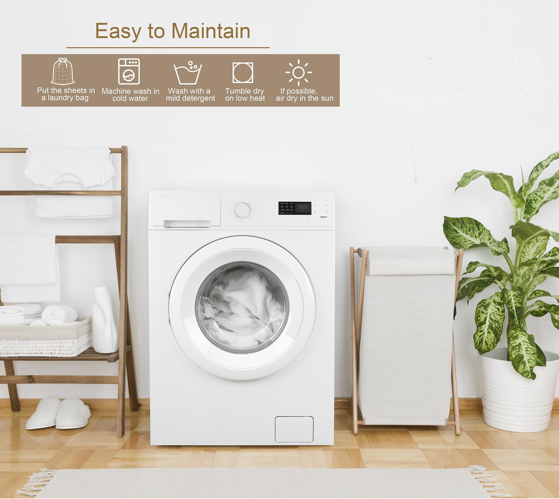 Lanest Housing étiquette et lavage conseils entretien facile
