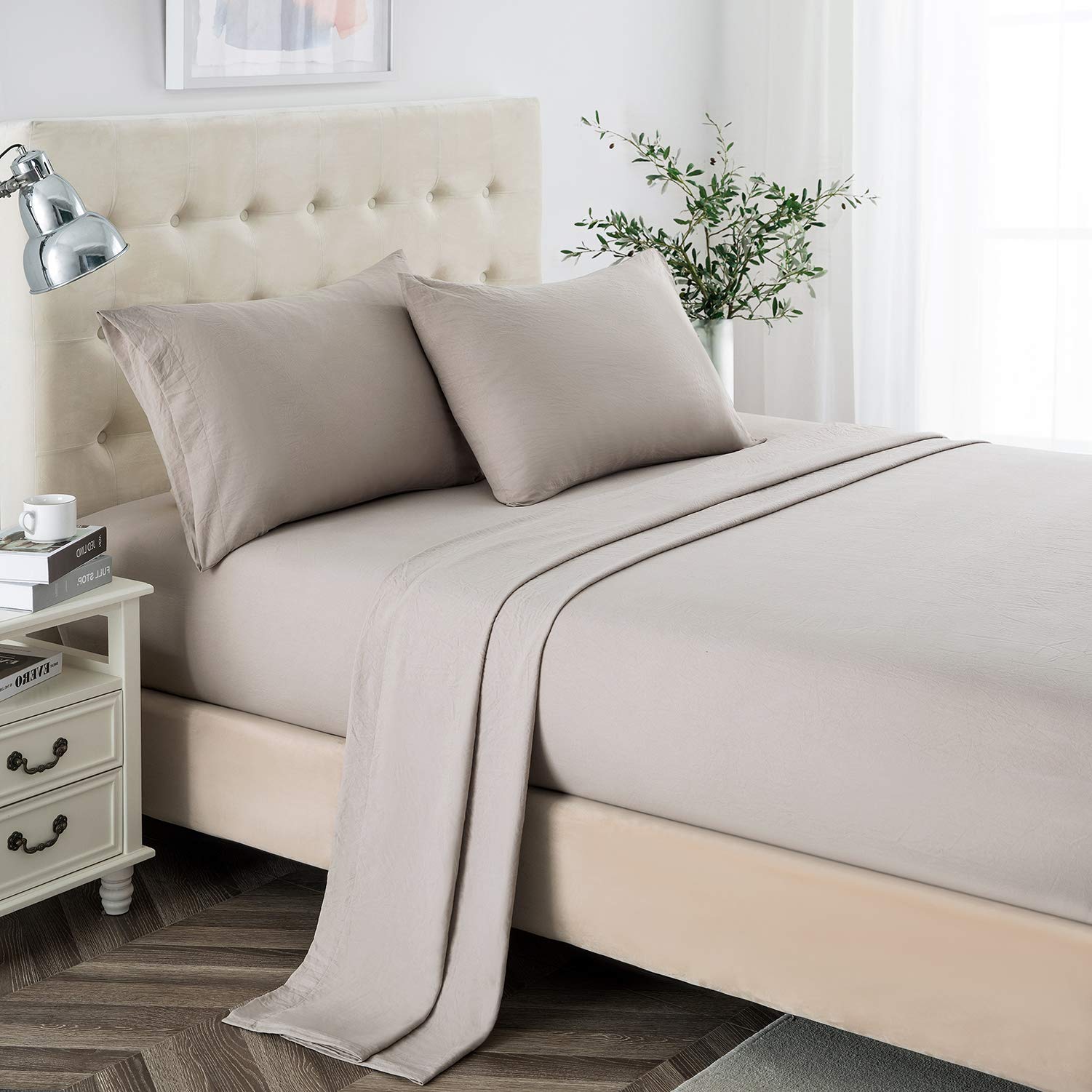 Lanest Housing packaging face avant montrant ensemble taupe et qualité