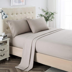 Lanest Housing packaging face avant montrant ensemble taupe et qualité