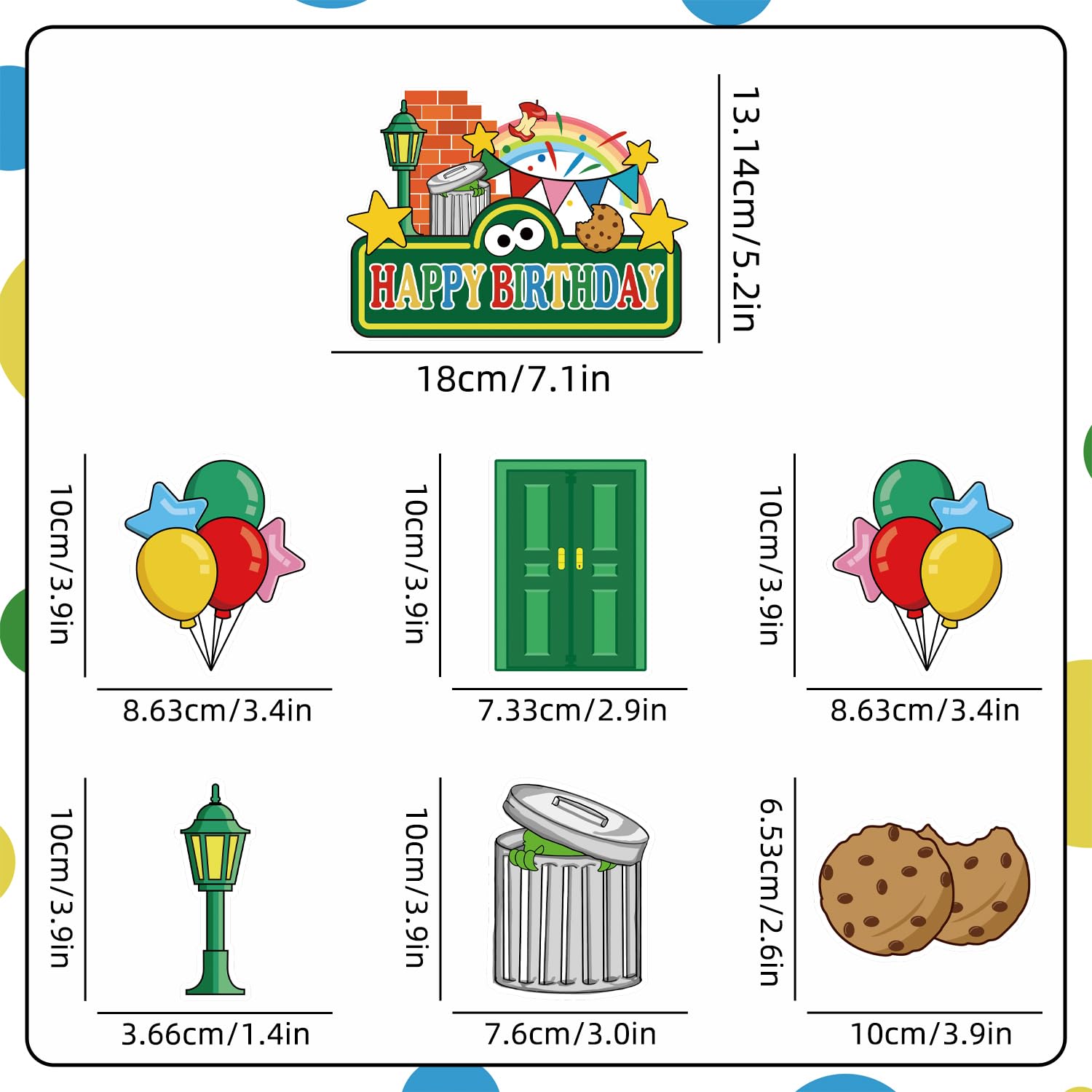 LANFUBEISI banderole "Happy Birthday" installée apportant une ambiance festive immédiate