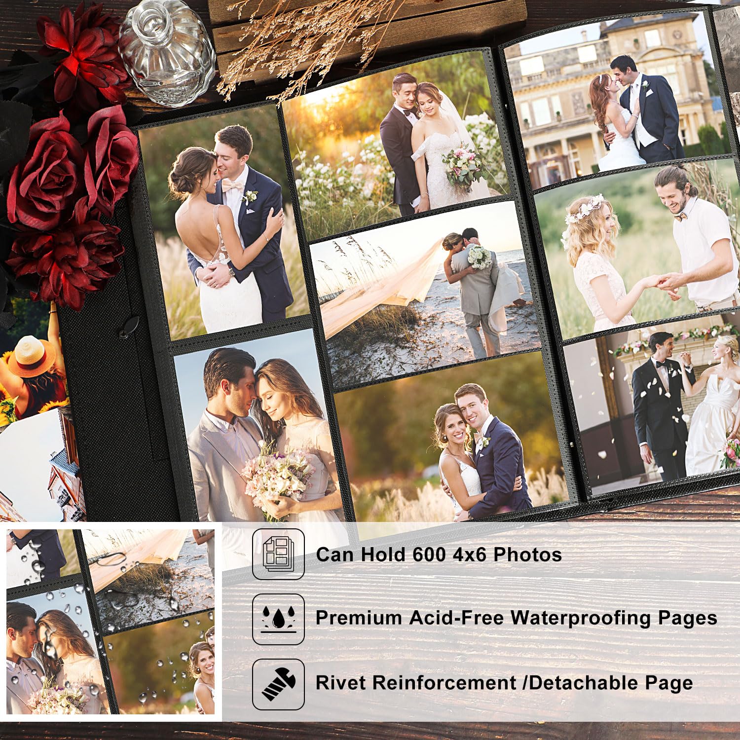 Lanpn disposition mixte paysage et portrait pour 600 photos