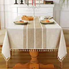 Laolitou nappe rectangulaire posée sur table, protection élégante et pratique