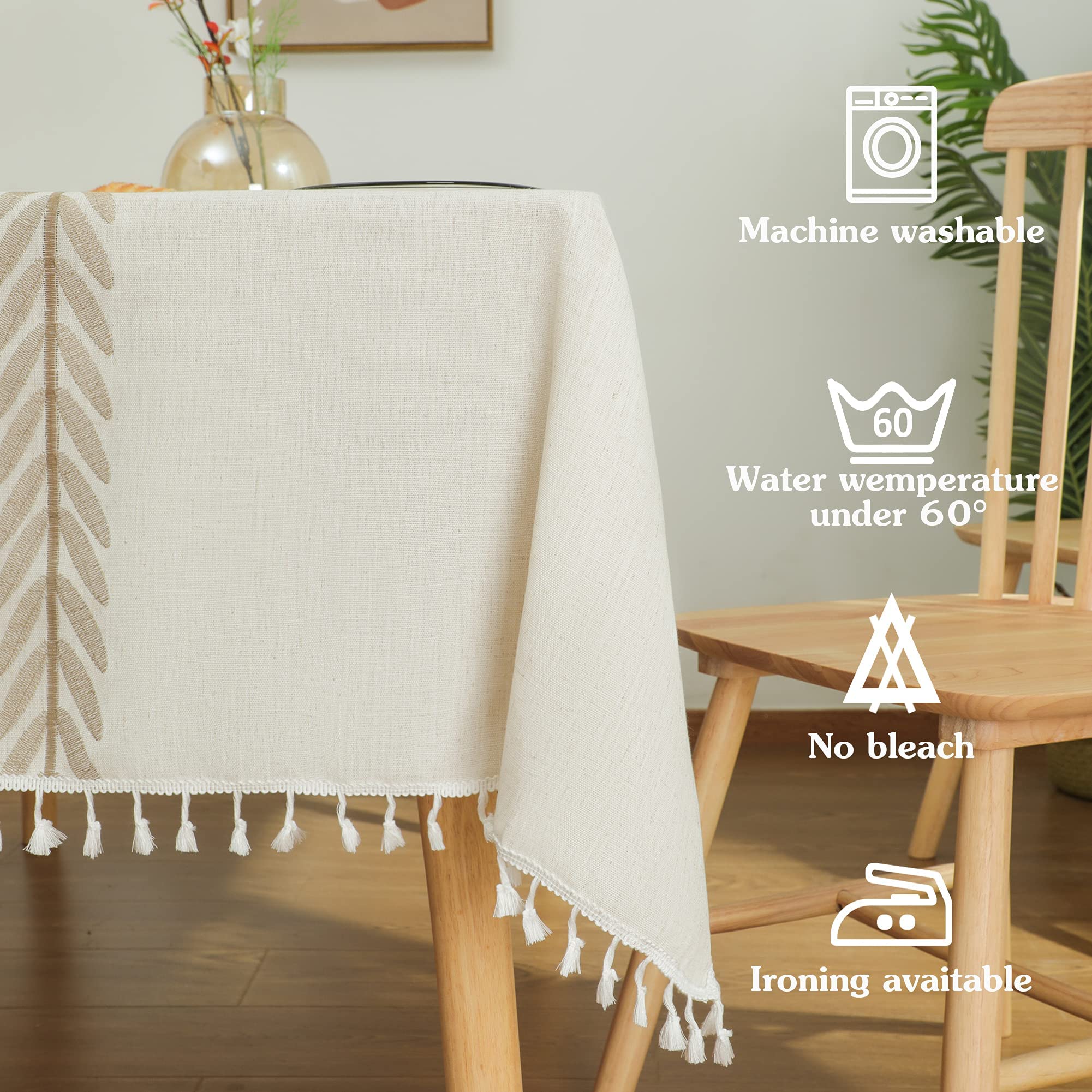 Laolitou nappe en situation repas montrant esthétique farmhouse pratique