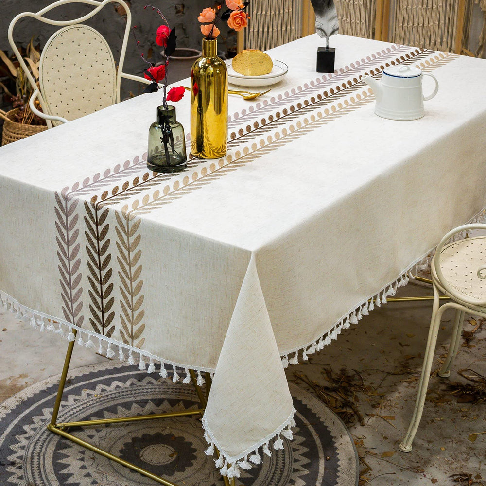 Laolitou gros plan tissu lin-coton montrant texture et robustesse