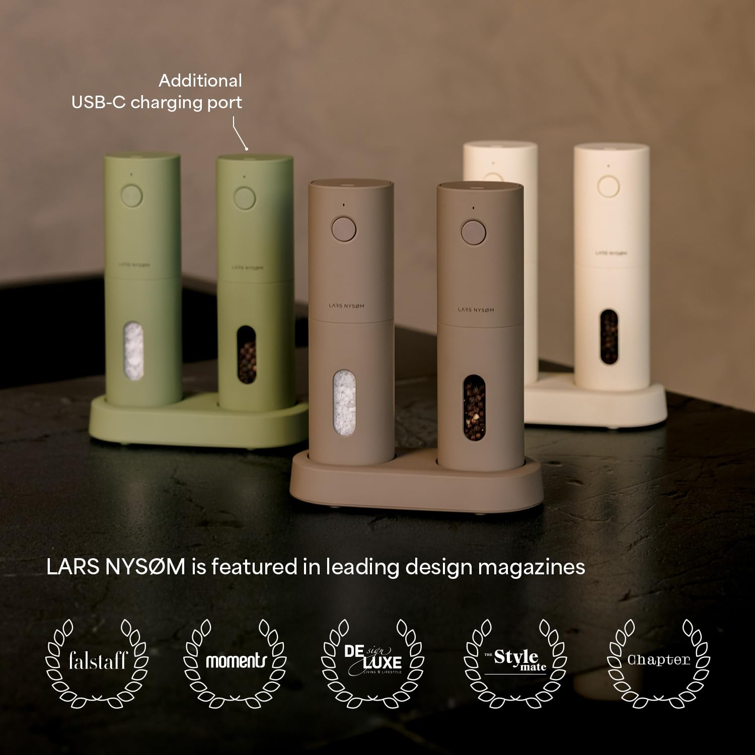 LARS NYSØM port USB pour recharge, praticité et autonomie assurées