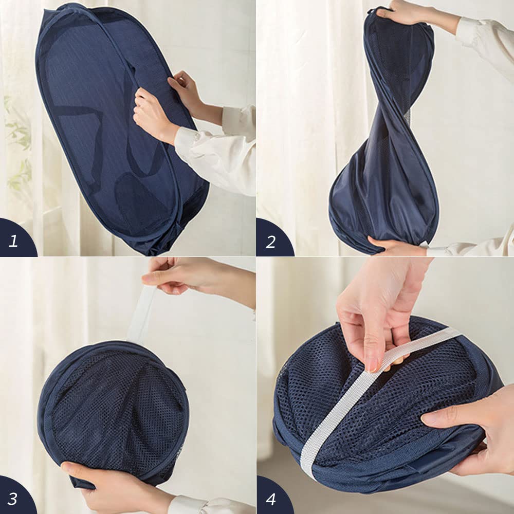 LATERONON panier plié en disque plat pour gain de place efficace