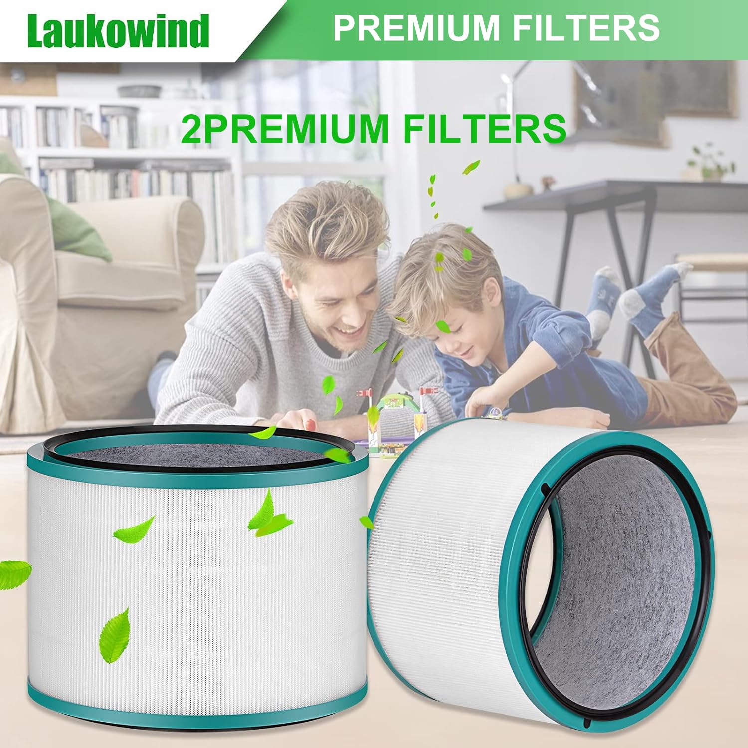 Laukowind filtre en intérieur de cuisine améliorant qualité d'air ambiante