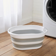 Laundry 360 démonstration des deux poignées pour transport facile et sûr